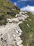 Wir schlagen den Gipfelweg zur Schochenspitze ein