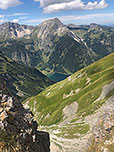 Tiefblick hinunter zum Vilsalpsee