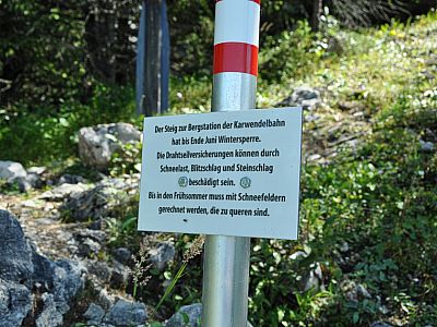 Bis Ende Juni ist der Steig offiziell Gesperrt