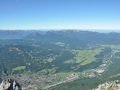 Blick auf die Bayerischen Voralpen
