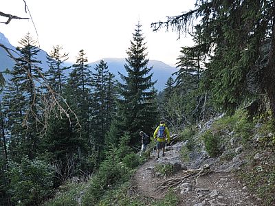 Wir steigen weiter ab und 