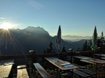 ... Terrasse der Brunnsteinhütte