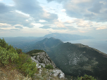Der Blick nach Osten auf den Sveti Jure bei Makarska