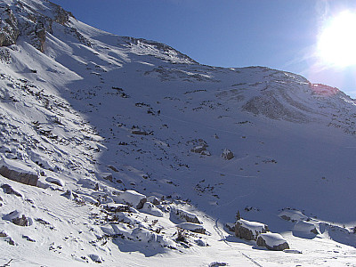 Der erste steile Hang