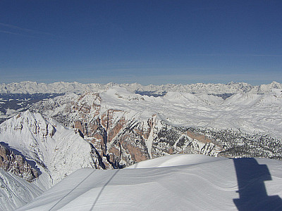 Blick zum Alpenhauptkamm