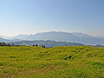 Blick zum Kaisergebirge