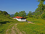 Blick zurück zum Almgebäude