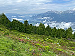 Begleitet vom wundernaren Blick aufs Inntal...