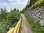Der Weg wird flacher...