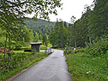 ...und überqueren den Lahnersbach