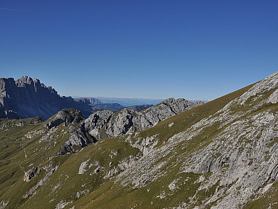 Blick nach Westen Richtung Peitlerscharte