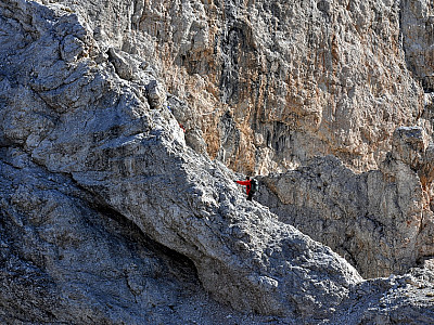 Der Aufstieg zum Hauptgipfel...