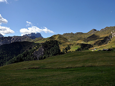 Blick zurück auf die südlichen Peitlerwiesen