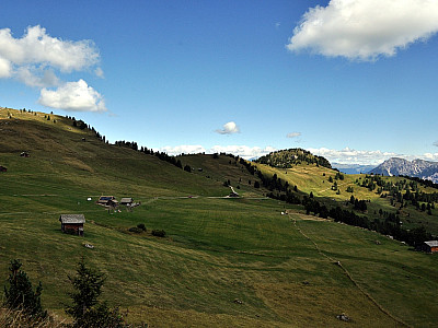 Der Weg zum Gömjoch ist bereits zu erkennen