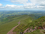 Blick nach Norden auf Brecon...