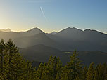 Herrlicher Panoramablick auf der Almterrasse
