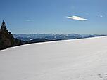Blick zu den Gipfeln des Bregenzerwaldes