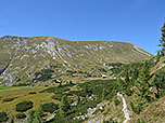 Blick zurück zur Hütte