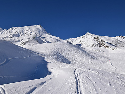 ... und noch bevor wir die  Piste erreichen wieder links nach Norden.