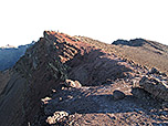 Blick vom Nebengipfel zum Hauptgipfel