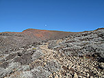 Rückblick zum Gipfel des Piton des Neiges