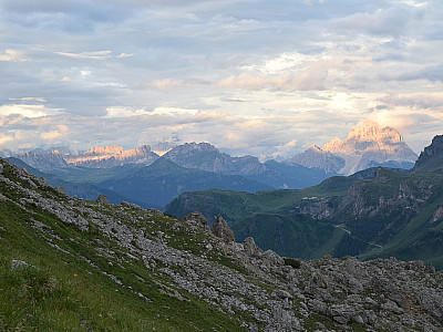 Der Blick nach Osten Richtung Tofana