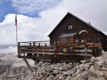 Das Rifugio Capanna Fassa ist die höchstgelegene Berghütte der Dolomiten 