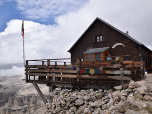 Das Rifugio Capanna Fassa ist die höchstgelegene Berghütte der Dolomiten