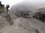 Das Rifugio Forcella Pordoi