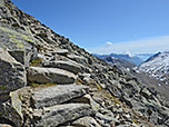 Das Terrain wird steiniger
