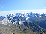 Festsaal der Alpen mit Piz Palü und Piz Bernina