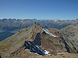 Blick nach Nordwesten zu den Albula-Alpen...