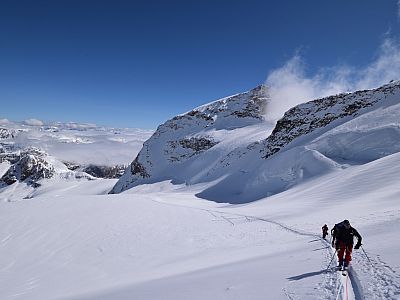 Die herrlichen Hänge versprechen eine genussreiche Abfahrt