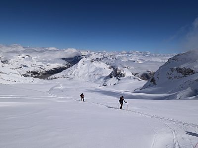 Mittlerweile wirkt der 3207 m hohe Mont Pers schon fast klein
