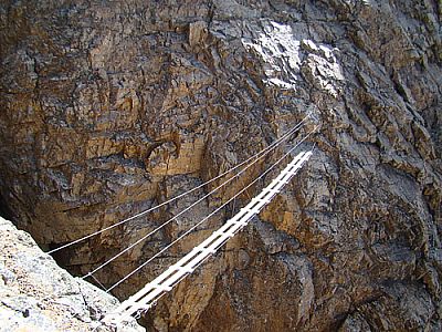 ...bevor wir zur Hängebrücke gelangen