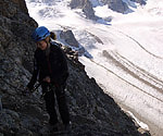 Klettern im Angesicht des Piz Palü