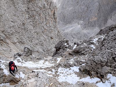 Im September 2016 treffen wir auch auf ein wenig Schnee