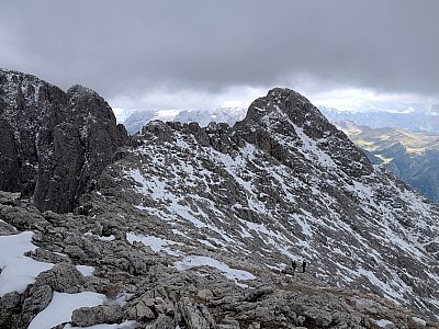 Der Ausblick vom Grat nach Osten ... 