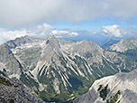 Blick Nach Norden zu Wörner, Hochkarspitze und Raffelspitze