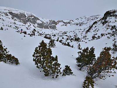 Der Blick nach Norden in das Vorderkar