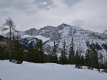 Die gewaltige Nordwand des Hohen Gleirsch