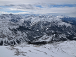 Im Süden werden nun auch die Berge jenseits des Inntals sichtbar