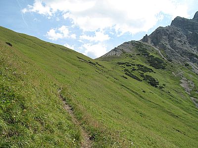 Unterwegs zum Sommerbergjöchle