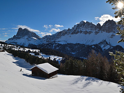 Traumhaft schön präsentiert sich wenig später vor uns der Peitlerkofel
