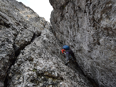 ... erreichen wir den 2. Kamin.