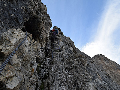 Wir passieren die dritte Leiter
