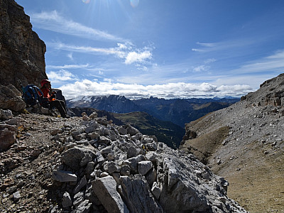 Zuvor genießen wir aber noch die Aussicht
