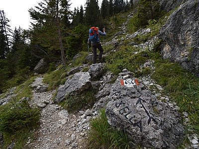 ... wo wir erneut aufsteigen müssen.
