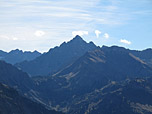 Der Hochvogel sticht sofort ins Auge