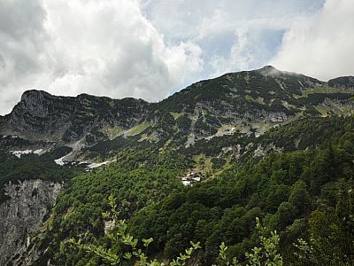 Blick nach Westen zum Karkopf (1738 m)